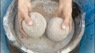 yellow Sand Dusty Smashing in water 💦 PASTE PLAY 🤤@softnoisesmashingasmr