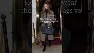 How celebs wear their Birkin bags vs how jane Birkin wore hers #viral #celebrity #birkin #fashion