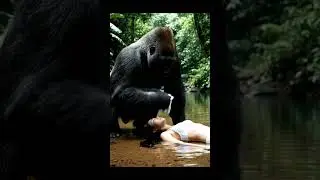 Heroic Gorilla Performs CPR to Save His Drowning Girlfriend in Vietnam
