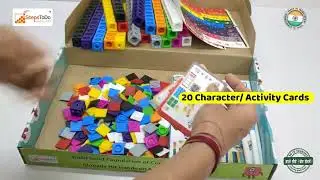 Math Learning Cubes Set Hands-On STEM Educational Toy for Kids, Counting, Patterns, Place Value