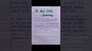 The Lost Child summary | The lost child short summary | The lost child chapter 1 class - 9