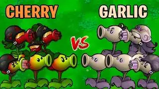 PVZ 1 Fusion 3.3 Challenge!! Team Cherry VS Team Garlic VS 30000 Zombie Random - Who Will Win?