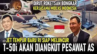 MELUNCUR !! JET T-50i TNI AU DIANGKUT PESAWAT AMERIKA, DIRUT ROKETSAN BONGKAR KERJA SAMA MIDLAS RI