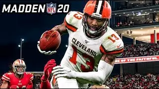 Madden 20 Gameplay (CPU vs CPU) | Odell Beckham Fuels AWESOME Comeback