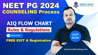 NEET PG AIQ MCC Counseling 2024 Flow Chart, NEET PG Counseling Process 2024. Rules & Regulation