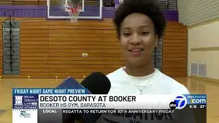 WWSB-TV SPORTS ANCHOR JAMES HILL ABC7 FHSAA BOOKER TORNADOES GIRLS VARSITY BASKETBALL 6 PM 2-21-2025
