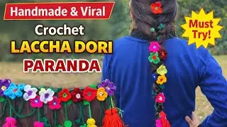 Easy Lachha Dori Parandi Tutorial | Perfect for Festivals & Weddings #hairstyle #crafternik #diy #yt