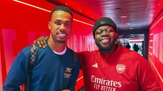 Gabriel chats to Frimmy after Crystal Palace win! Feat. Martinelli & Raya 😂