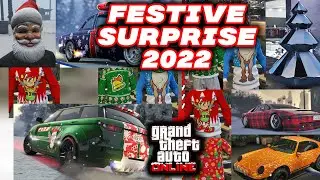 GTA 5 Online Christmas DLC ALL CONTENT! Festive Surprise 2022 | FREE CAR, Clothes, Decoration | SNOW