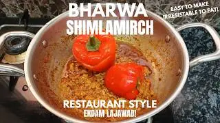 Bharwa Shimla Mirch 🌶️ | Mutton Kheema Stuffed Capsicum Recipe | Easy & Tasty 😋#viral  #fyp #recipe