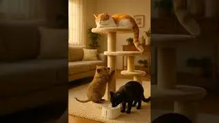🐱Too Cute to Climb ! Lazy Cat, Thirsty Cat & Silly Quokka 🐱