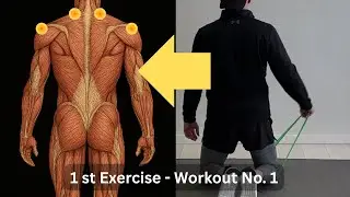 Resistance Band Shoulder Exercise - Workout 1 - Exercise 1