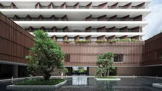 Neri&Hu evokes a walled city with this wellness retreat along China’s Haitang bay