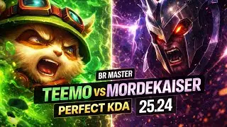TEEMO vs MORDEKAISER (TOP) | PERFECT KDA | BR Master | 25.24