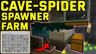 EASY Cave Spider Spawner Farm Bedrock 1.20+  (Bedrock/Ps4/Xbox/Mcpe)