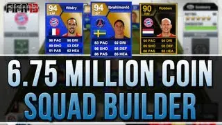 6.75 MILLION COIN SQUAD BUILDER WITH 10 TOTS CARDS! - FIFA 13 ULTIMATE TEAM!