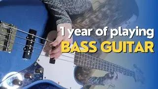 1 year of playing BASS GUITAR progress 🤘🎸
