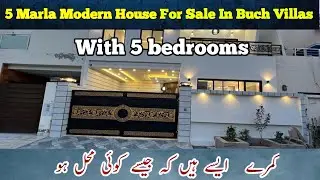 5 Marla | Modern Elevation Beautiful Double Story House For Sale Buch Villas Multan | ZSB MARKETING