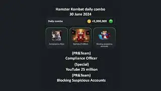 Hamster Kombat daily combo | 30 June 2024