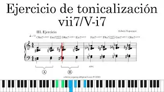 Tutorial n.&deg; 56: Ejercicio de tonicalizaci&oacute;n vii7/V-i7.