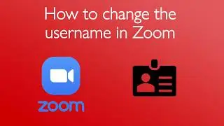 How to change/ rename the username in Zoom (30 seconds)