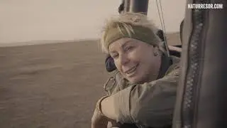 Flyg luftballong &ouml;ver savannen med Annelie Utter i Kenya