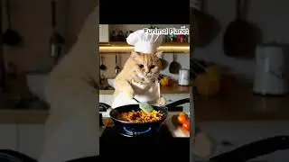 Adorable Cat Cooking Like a Chef! | Funny Cat Cooking Compilation 😂🍳 #shorts #cat #cookingcat