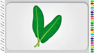 Banana Leaves Drawing with CorelDraw | Vector Drawing | Drawing | CorelDraw Tutorial