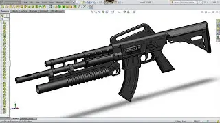 How to Design Rifle Gun in Solidworks | Solidworks Tutorial | A Step-by-Step Tutorial