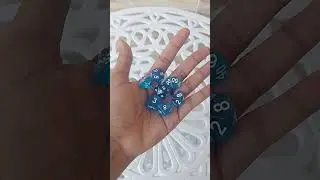Blue Dice       #rpgdemesa #dice