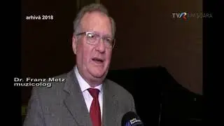 Franz Metz cunoaște toate orgile din Banat. Germania l-a decorat recent #Germană @TVRTM