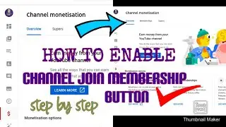 HOW TO SET UP AND ENABLE YOUR CHANNEL MEMBERSHIP JOIN BUTTON|STEP BY STEP|CHANNEL MEMBERSHIP