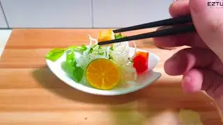 How to Make Miniature Cabbage and Squid Stir Fry ! Fried Squid Egg | Top Squid Recipes