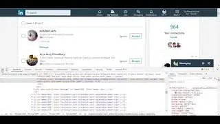 LinkedIn Requests Accept  using javaScript