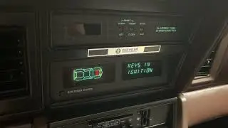 1984 Chrysler Laser EVA Electronic Voice Alert Demo