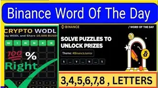 Binance Word of the Day Answer Today Dec 20, 2025 | 5 Letter Binance Word of the Day AnswerAll