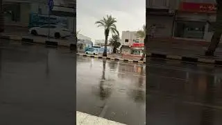 Rain in yanbu saudi arabia 🌧️🌧️🌧️ #foryou #fypシ