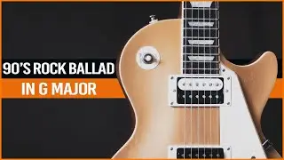 Emotional 90s Rock Ballad In G   - Guitar Backing Track |  Alpha Jam Tracks|