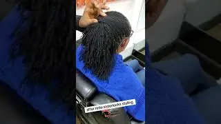 after retie Sisterlocks styling #ashersisterlocks #sisterlocksinstallation #dreadlocks #ponytails