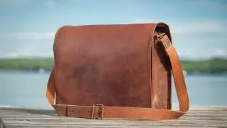 Brown Leather Messenger - High On Leather