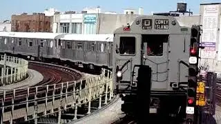 R10 3184-R38 4028-29-R40SLant 4281-80-R16 6387 entering Brighton Beach
