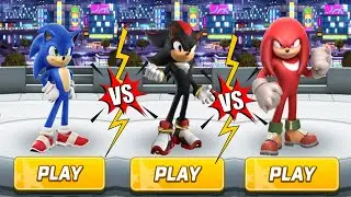Sonic Forces Movie Runners Battle (Teen Sonic, Shadow, Knuckles) All Characters Unlocked Gameplay