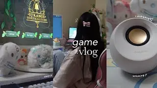 [game vlog] cozy gaming, creative speaker unboxing, mukbang, asmr gaming✧˖°.
