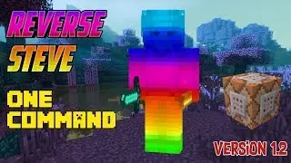 Reverse Steve &ndash; (One Command Creation) Minecraft 1.12