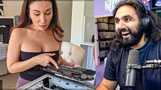 Sora 2 Reacts! Fixing Alinity's PC! Live Police Chase! | Esfand Live 10/28/2025