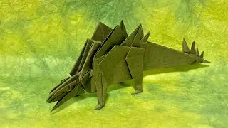 【Origami】Stegosaurus How to fold 【折り紙】ステゴサウルスの折り方