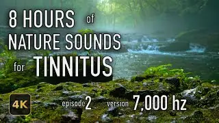 8 Hours Nature Sounds for Tinnitus &mdash; EP 2 | [7,000 Hz] | 4K HDR10 - E02-7000
