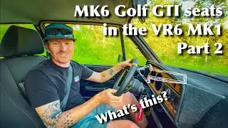 MK6 GTI seats in the VR6 MK1 using SendCutSend. Custom OMP wheel installed! Part 2 | Cali MK1 S2 E3
