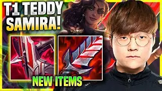 TEDDY PICKS SAMIRA WITH NEW ITEM IMMORTAL SHIELDBOW! - T1 Teddy Plays Samira ADC vs Caitlyn!