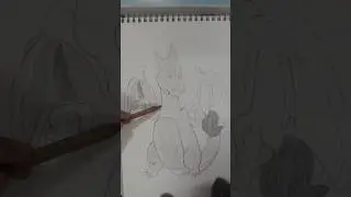 Quick Charizard Pencil Sketch | Pokemon Arts #anime #drawing #animearttips #pokemon #charizard